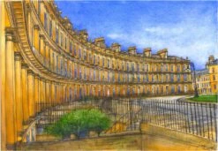 Bath The Circus Art Print A5