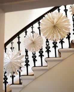 Small White Paper Star -Household Decoration Shop Paper Stars Lifestyle east end press 2