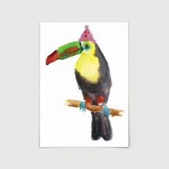 Party Toucan Art Print