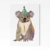 Party Koala A4 Art Print
