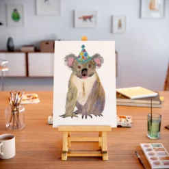 Party Koala A4 Art Print -Household Decoration Shop PartyKoala print portrait Rosie Webb3