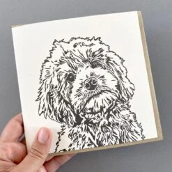 Cockapoo Big Dog Card -Household Decoration Shop Penguin Ink Cockapoo Big Dog Card 2
