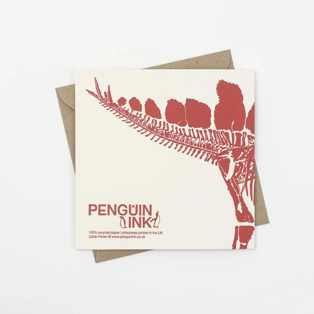 Stegosaurus Dinosaur Card 3 Stegosaurus Dinosaur Card - Image 3