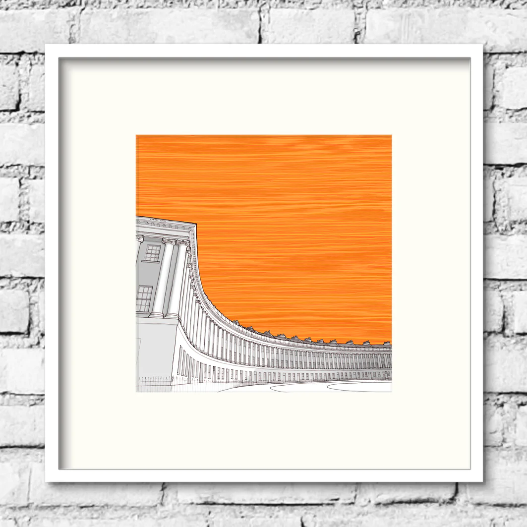 Royal Crescent (Left), Bath – Orange 1 Royal Crescent (Left), Bath – Orange