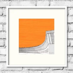 Royal Crescent (Right), Bath – Orange