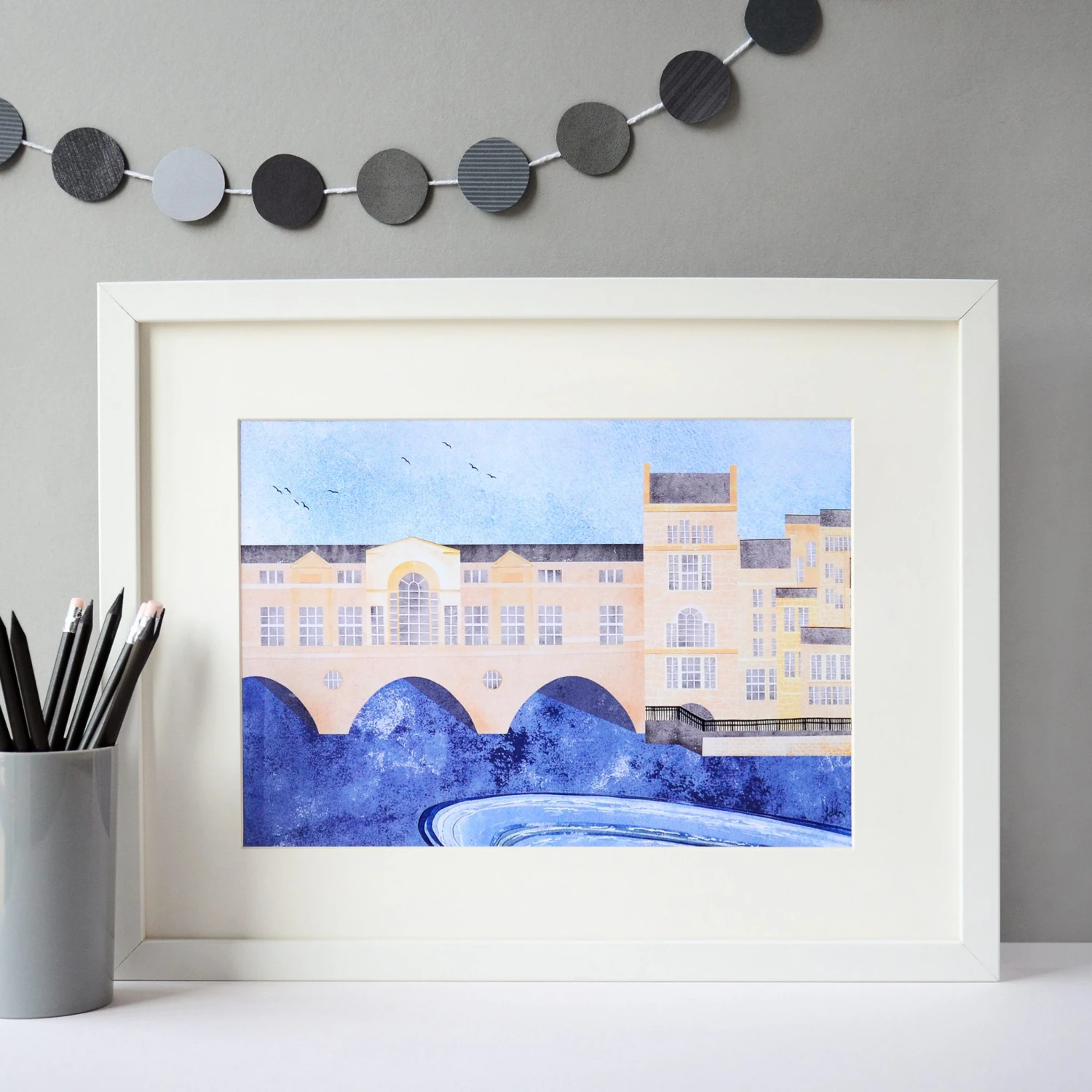 Pulteney Bridge Bath A4 Art Print 2 Pulteney Bridge Bath A4 Art Print - Image 2