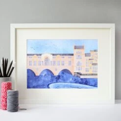 Pulteney Bridge Bath A4 Art Print