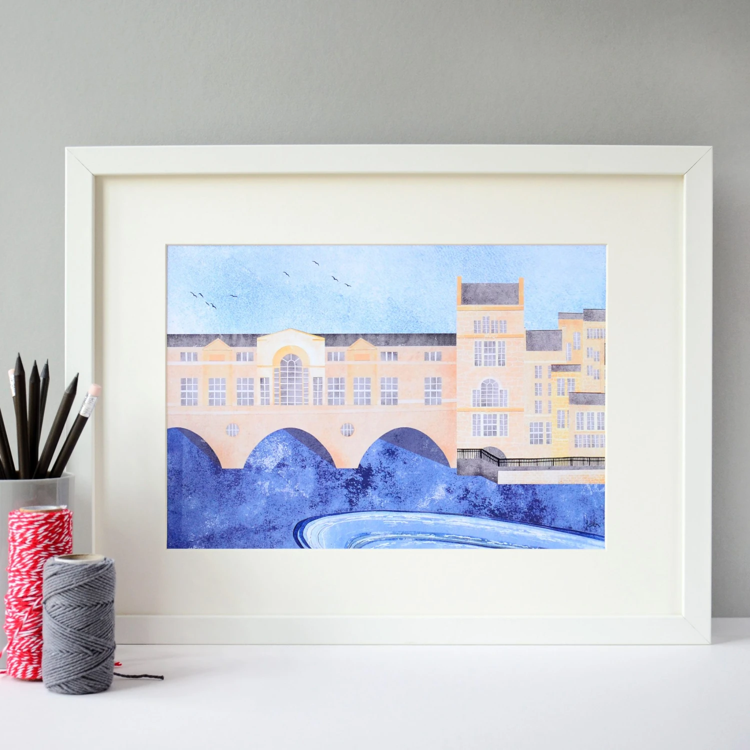 Pulteney Bridge Bath A4 Art Print 1 Pulteney Bridge Bath A4 Art Print
