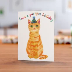 Have A Purrfect Birthday -Household Decoration Shop PurrfectBirthday card A6 rosie webb3