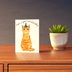 Have A Purrfect Birthday -Household Decoration Shop PurrfectBirthday card A6 rosie webb4