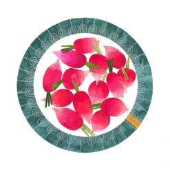 Radishes Little Plate Art Print