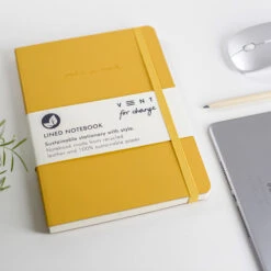 Recycled Leather A5 Lined Notebook – Yellow 6 Recycled Leather A5 Lined Notebook – Yellow -Household Decoration Shop Recycled Leather A5 lined notebook Secondary