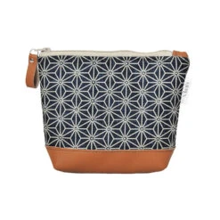 Make Up Bag – Navy Asanoha