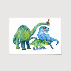 Dino Party Art Print