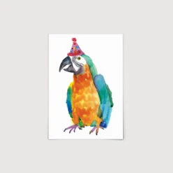 Party Parrot A4 Art Print
