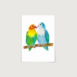 Love Birds A4 Art Print