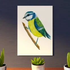 Blue Tit 2 A4 Art Print -Household Decoration Shop Rosie Webb Blue Tit 2 Art Print Lifestyle 1