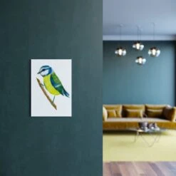 Blue Tit 2 A4 Art Print -Household Decoration Shop Rosie Webb Blue Tit 2 Art Print Lifestyle 2