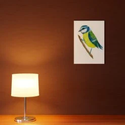 Blue Tit 2 A4 Art Print -Household Decoration Shop Rosie Webb Blue Tit 2 Art Print Lifestyle 3