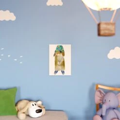 Bucket Hat Bunny A4 Art Print -Household Decoration Shop Rosie Webb Bucket Hat Bunny Art Print Lifestyle 2