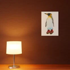 Dr. Penguin A4 Art Print -Household Decoration Shop Rosie Webb Dr Penguin Art Print Lifestyle 2
