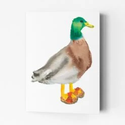 Duck In Sandals Art Print