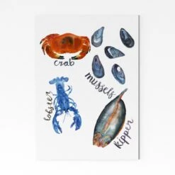 Foodie Four A3 Art Print