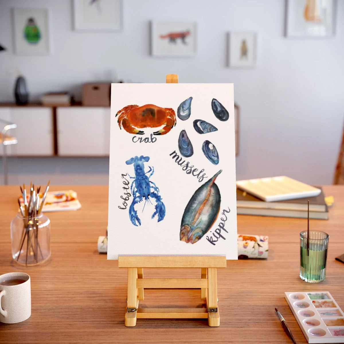 Foodie Four A3 Art Print 2 Foodie Four A3 Art Print - Image 2