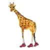 Giraffe In Boots Art Print