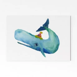 Party Whale Art Print