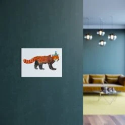 Red Panda A4 Art Print -Household Decoration Shop Rosie Webb Red Panda Art Print A4 Lifestyle 1