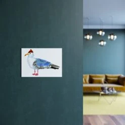 Seagull Art Print -Household Decoration Shop Rosie Webb Seagull Art Print A4 Lifestyle 1