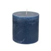 Rustic Pillar Candle Inky Blue – 100 X 100mm