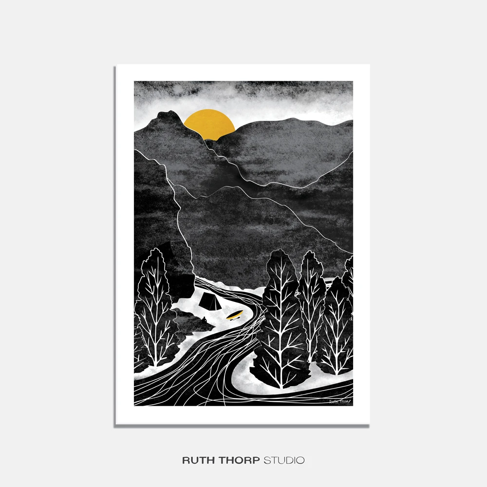 River Adventure Art Print – Wilderness Series 1 River Adventure Art Print – Wilderness Series