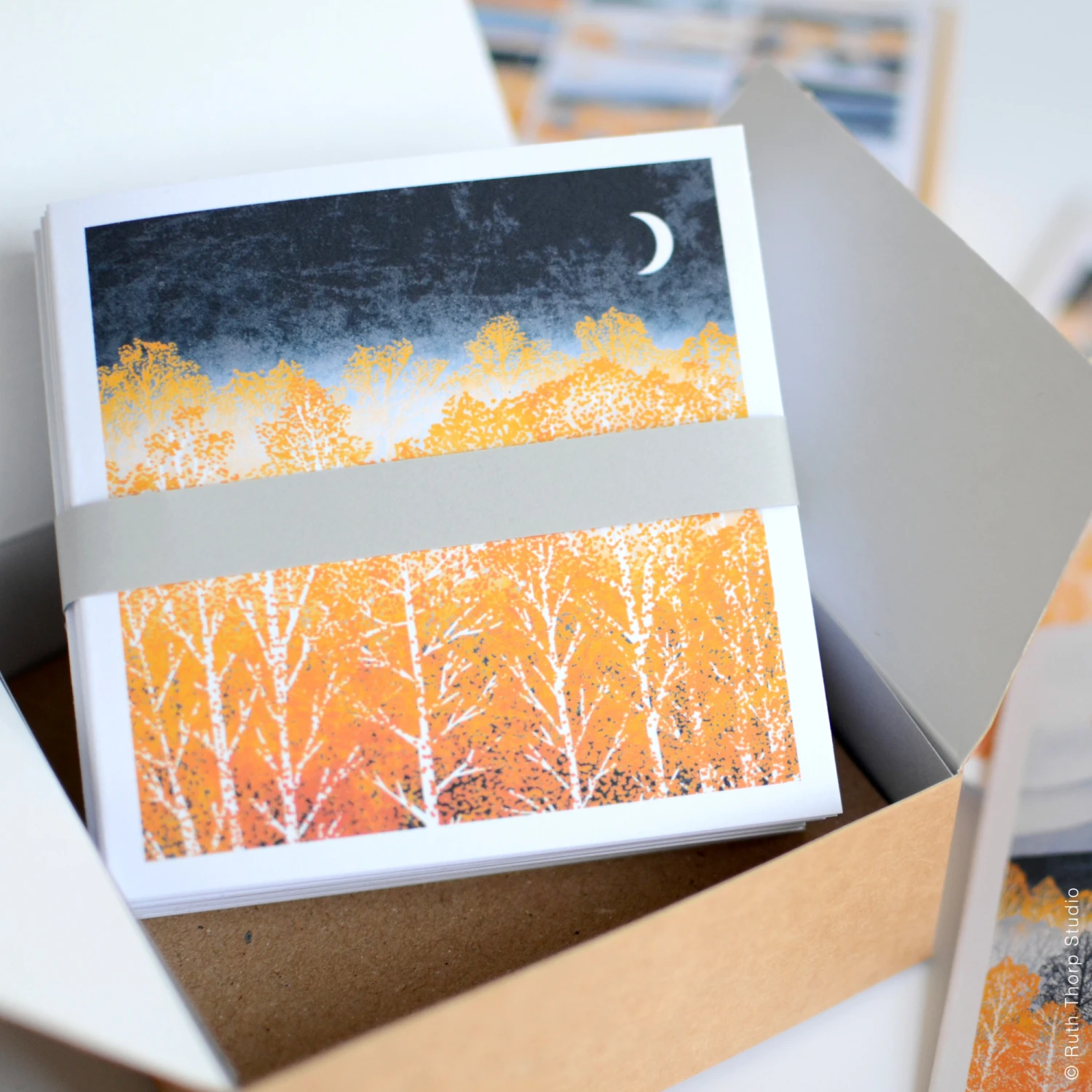 Golden Forest Box Of 12 Cards 2 Golden Forest Box Of 12 Cards - Image 2