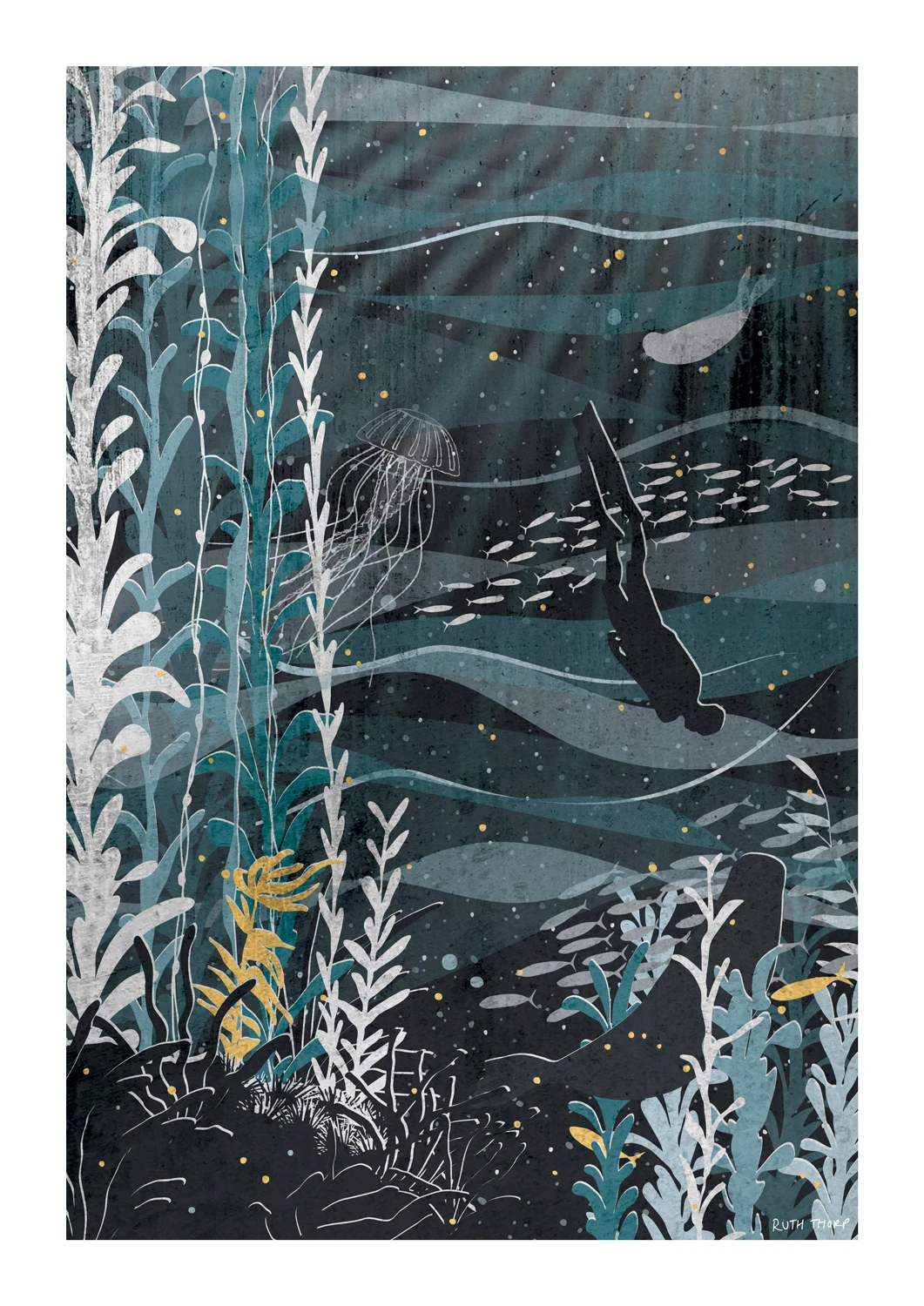 A4 Into The Deep Art Print 2 A4 Into The Deep Art Print - Image 2