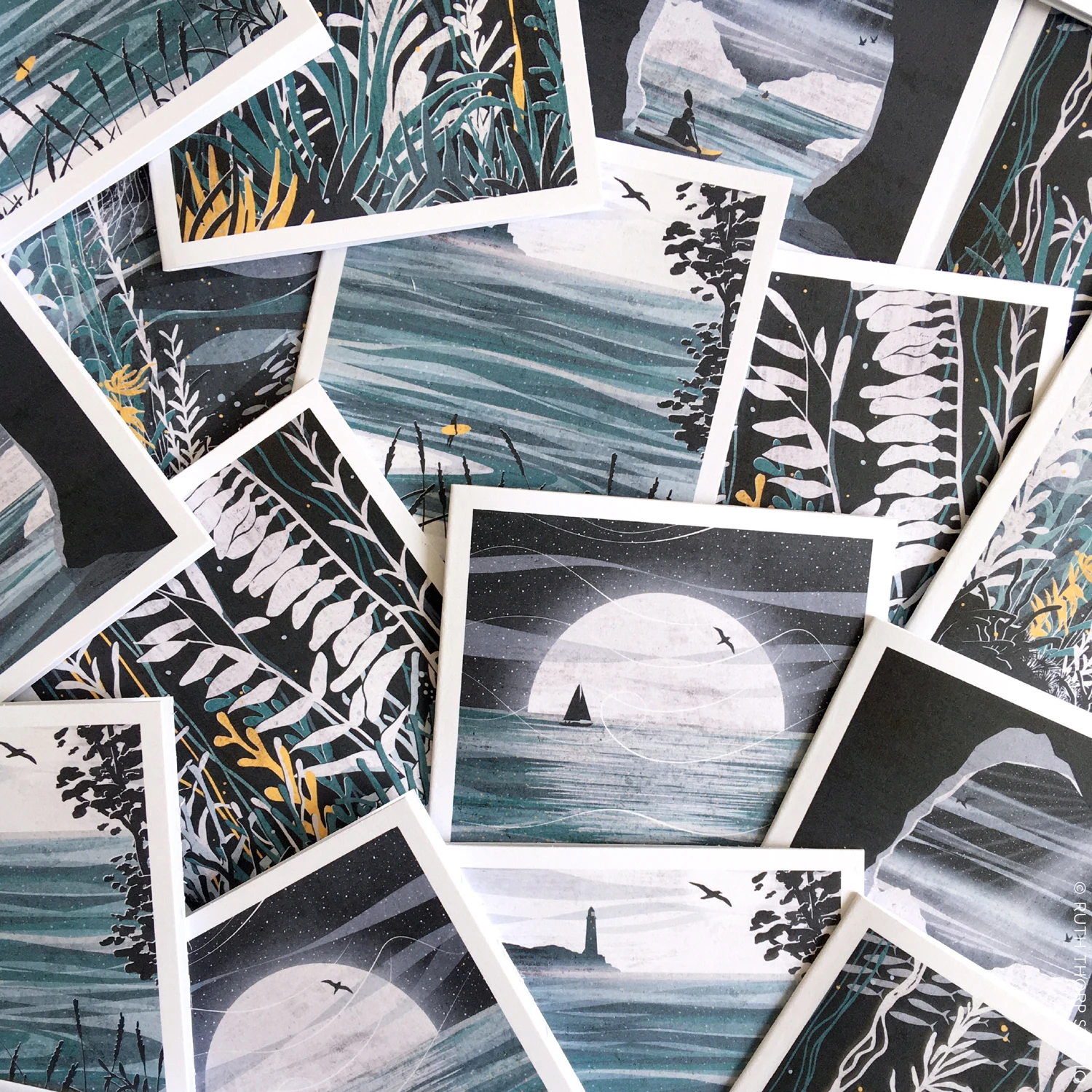 Ocean Collection Box Of 12 Cards And Envelopes 5 Ocean Collection Box Of 12 Cards And Envelopes - Image 5