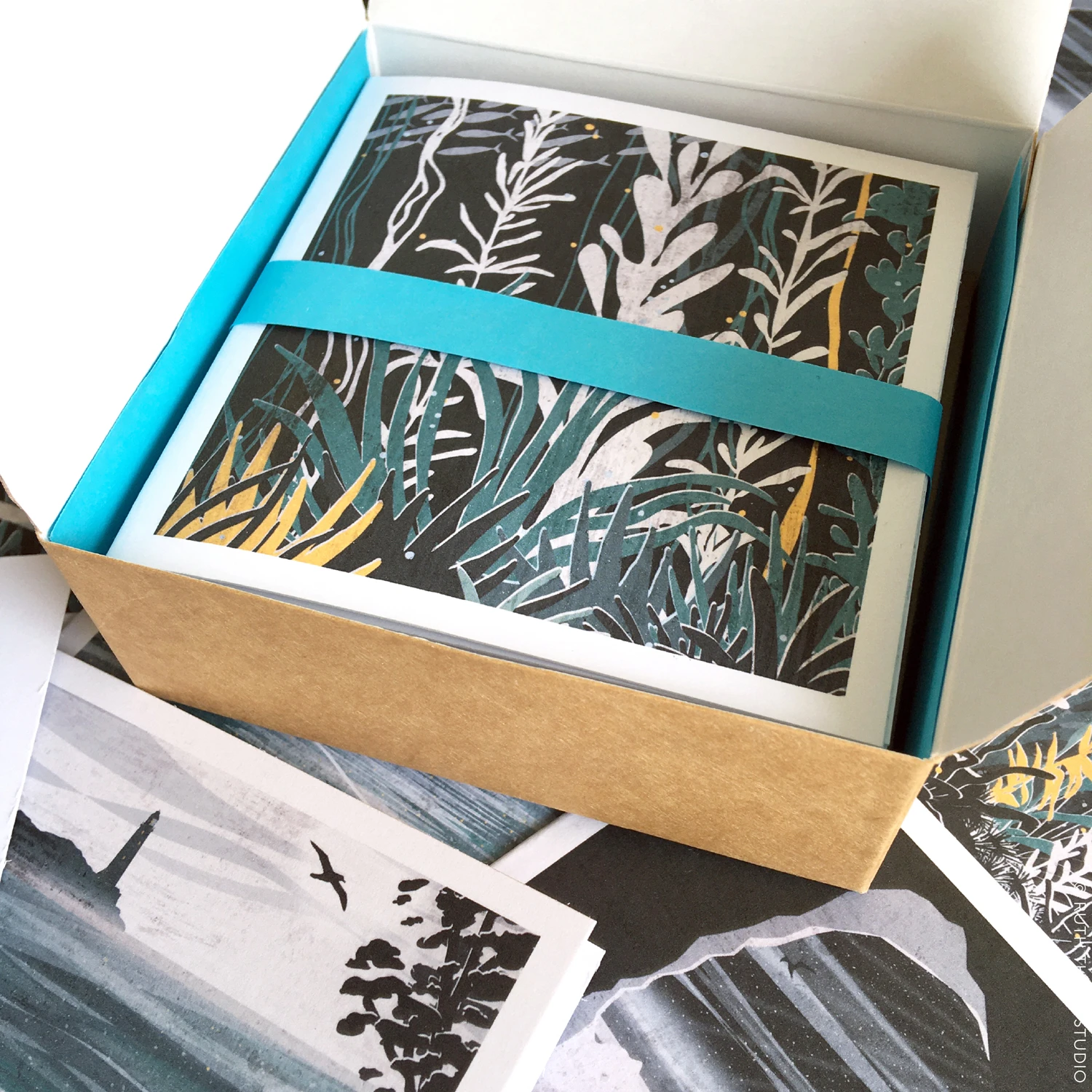 Ocean Collection Box Of 12 Cards And Envelopes 3 Ocean Collection Box Of 12 Cards And Envelopes - Image 3