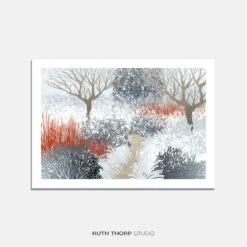 A3 Winter Garden Art Print