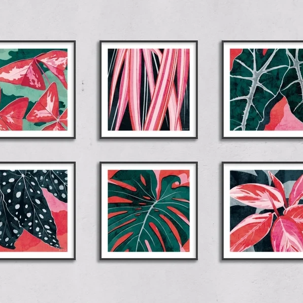 Polka Dot Begonia Art Print 3 Polka Dot Begonia Art Print - Image 3