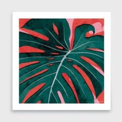 Swiss Cheese Plant Art Print