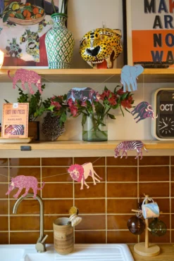 Safari Animals Paper Garland -Household Decoration Shop Safari animals paper garland east end press lifestyle