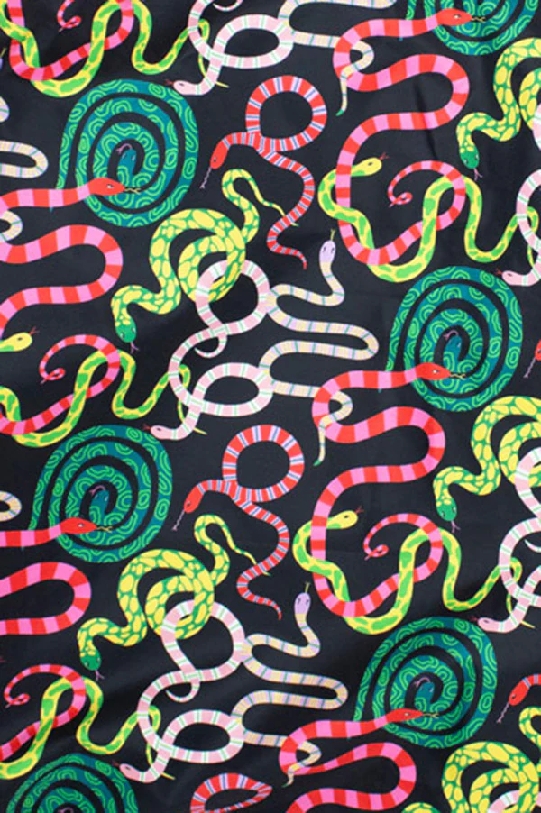 Reusable Medium Shopping Bag – Sizzling Snakes 3 Reusable Medium Shopping Bag – Sizzling Snakes - Image 3