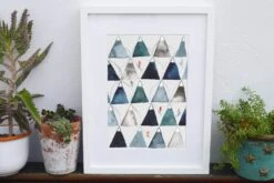 Alpine Ski Mountain A4 Art Print -Household Decoration Shop Ski Mountain 02 lifestyle