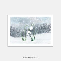 Snowdrops Art Print – Winter Gardens Series
