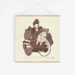 Sorry I’ve Got Plans Tonight Lino Print