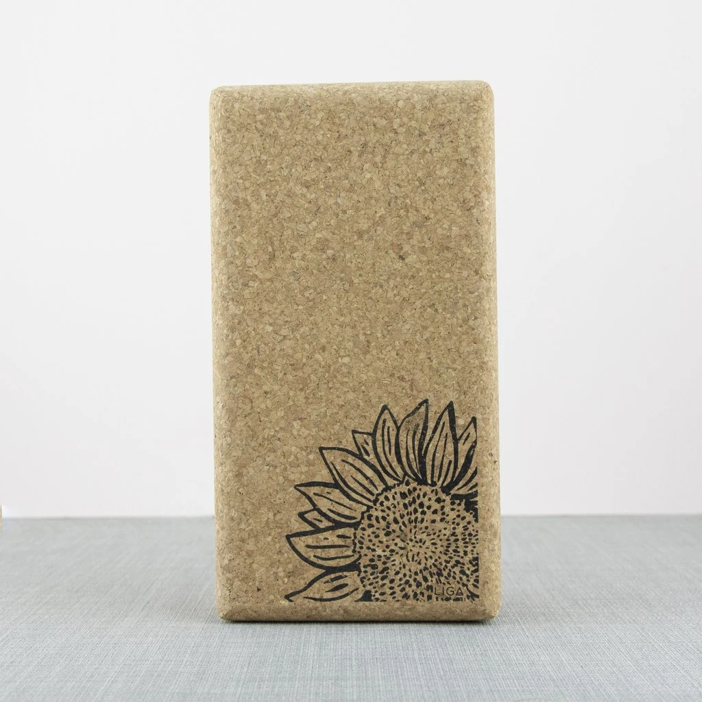 Sunflower Cork Yoga Block 1 Sunflower Cork Yoga Block