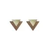 Brass The Maisie Stud Earrings