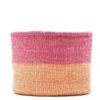 Keti Sand And Dusty Pink Block Basket