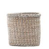 Liwe Grey, Natural And White Twist Storage Basket – Small